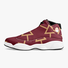 Load image into Gallery viewer, High-Top Leather Basketball Sneakers - w/ Pattern
