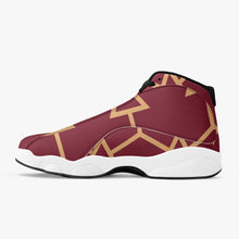 Load image into Gallery viewer, High-Top Leather Basketball Sneakers - w/ Pattern
