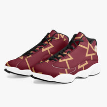 Load image into Gallery viewer, High-Top Leather Basketball Sneakers - w/ Pattern
