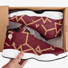 Load image into Gallery viewer, High-Top Leather Basketball Sneakers - w/ Pattern
