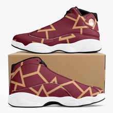 Load image into Gallery viewer, High-Top Leather Basketball Sneakers - w/ Pattern
